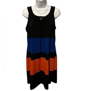 NEW EnFocus Studio Colorblock Sleeveless Shift Dress – Women’s Size 12 NWT
